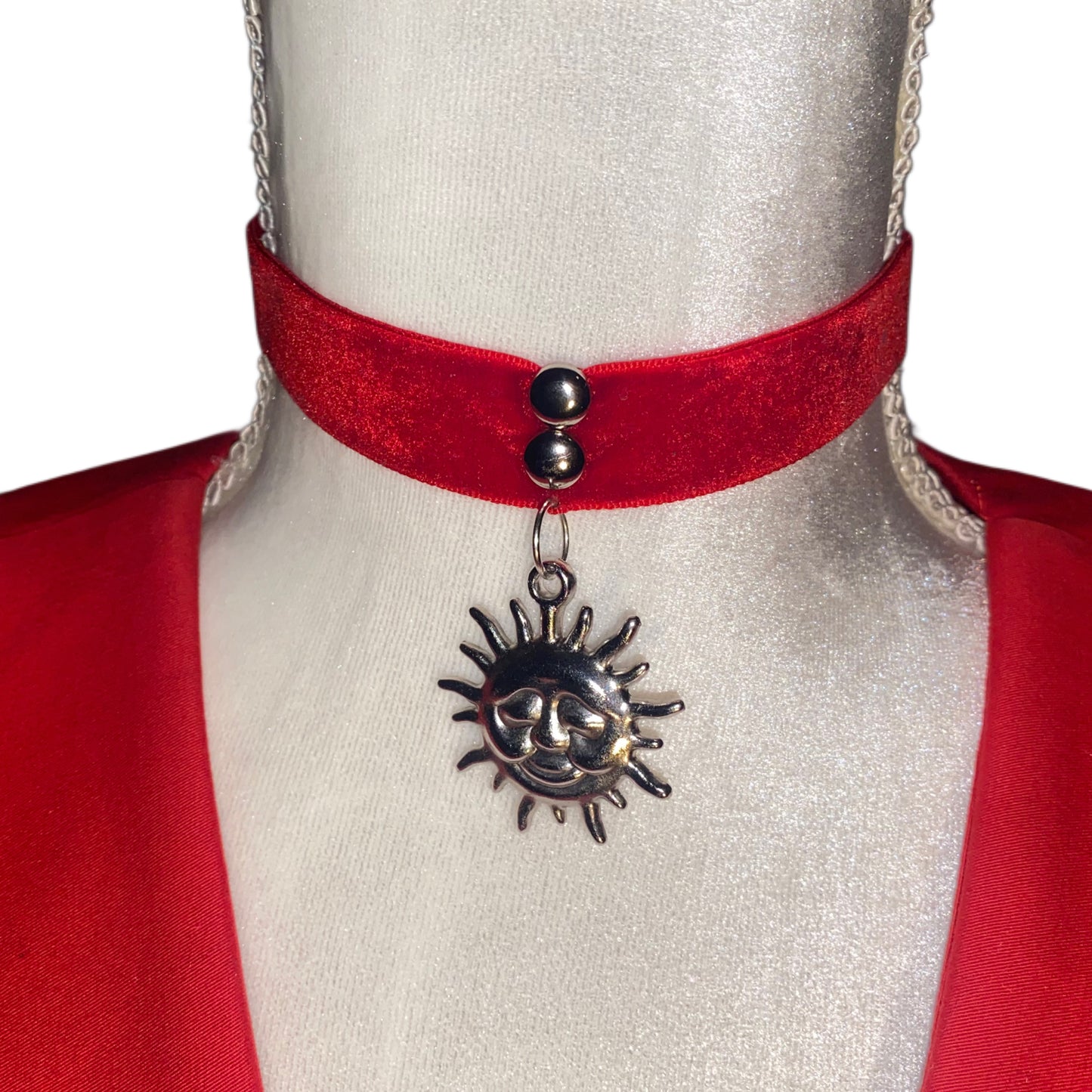 Mathilda Choker Red