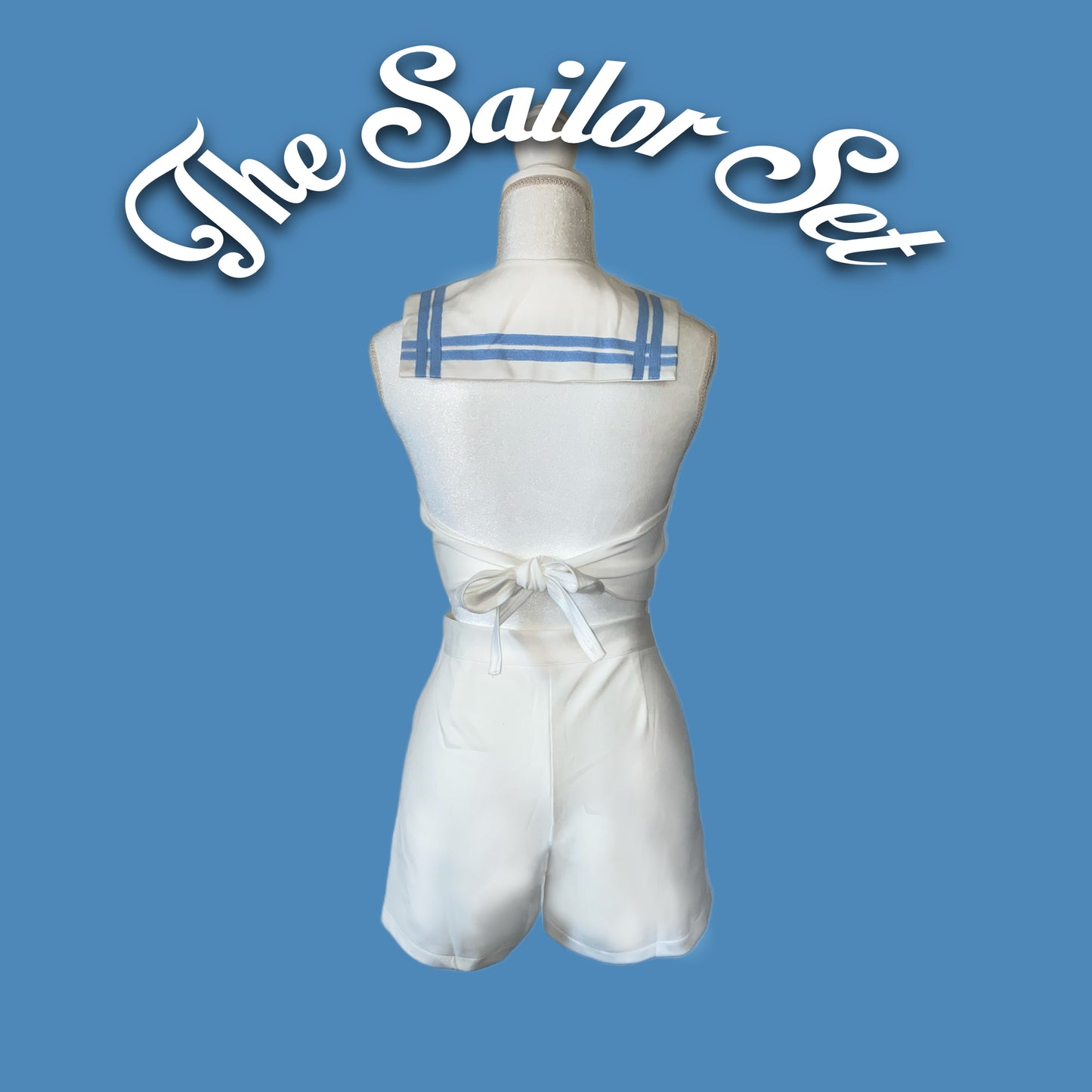 The Sailor Romper White