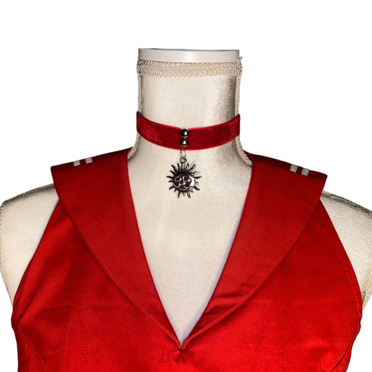 Mathilda Choker Red
