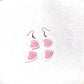 Pink White Heart Shaped Sunglasses  Earings