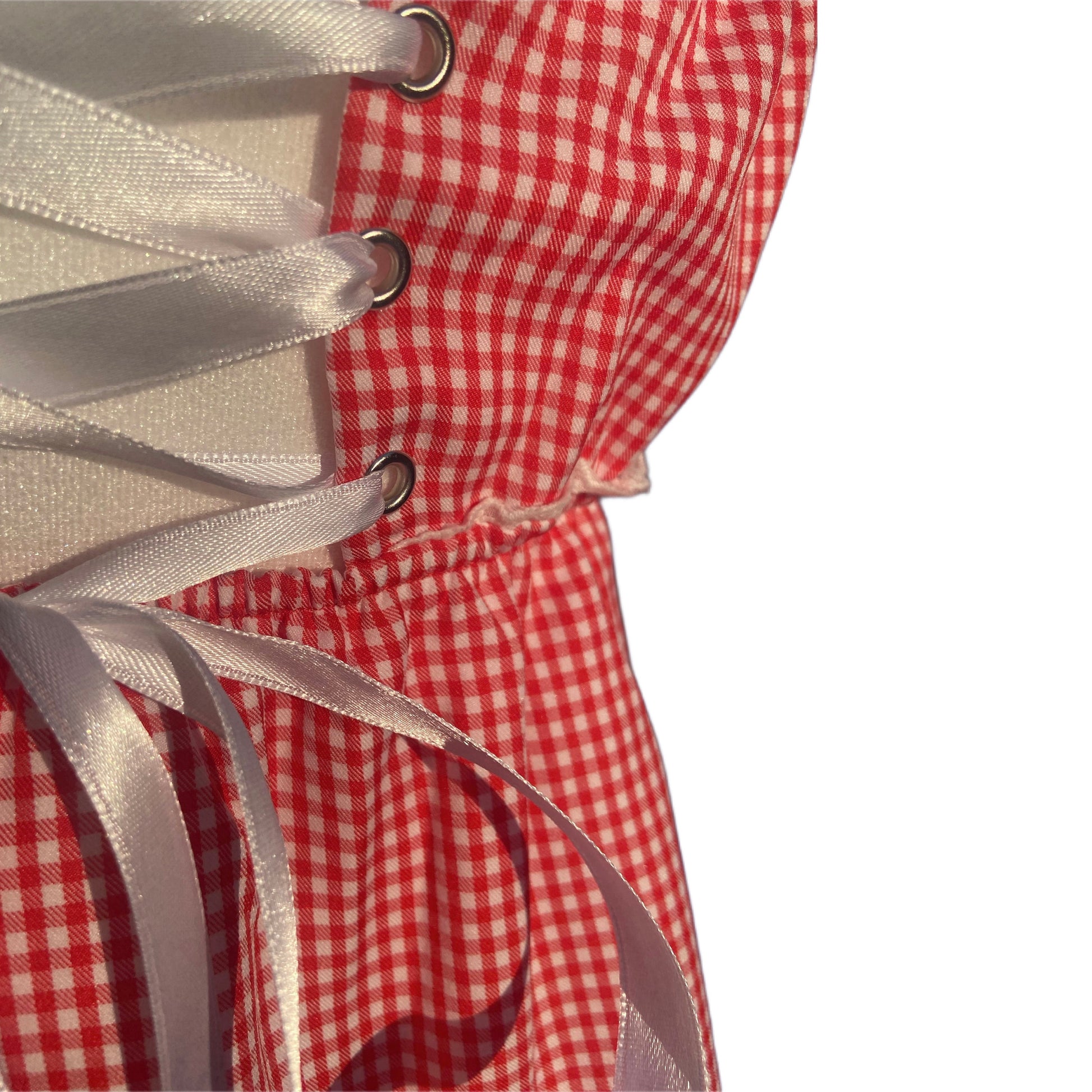 The Darling Mini Dress - Strawberry Gingham